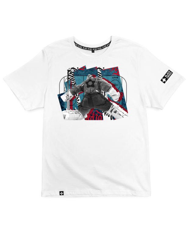 print Goalkeeper hockey blue