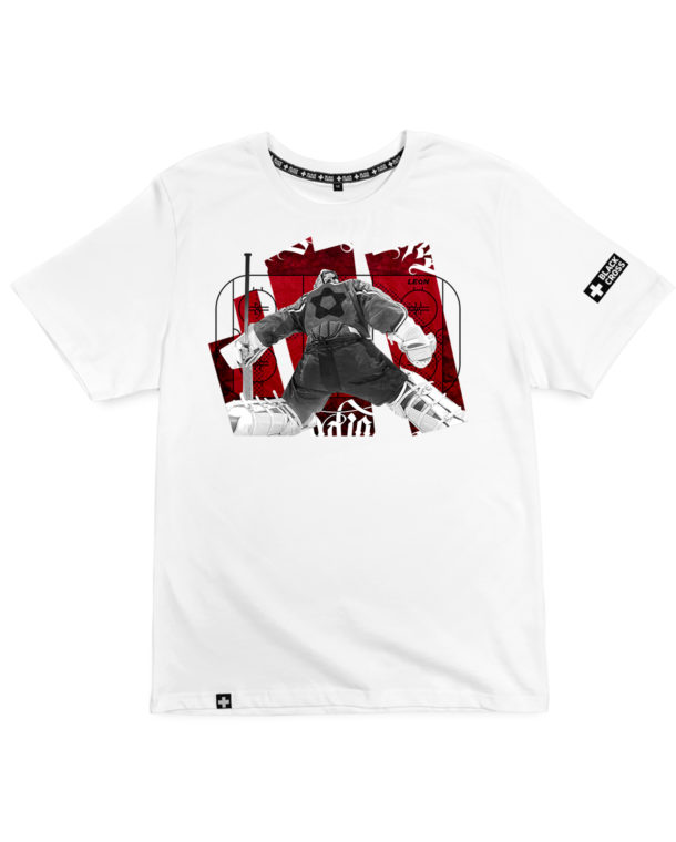 print Goalkeeper hockey red