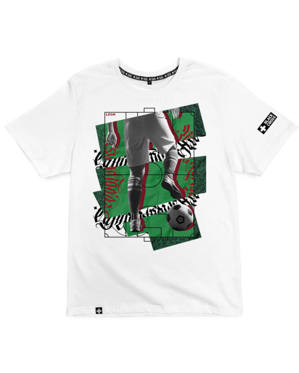 print Football player green